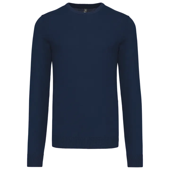 Herren Pullover Rundhals Navy