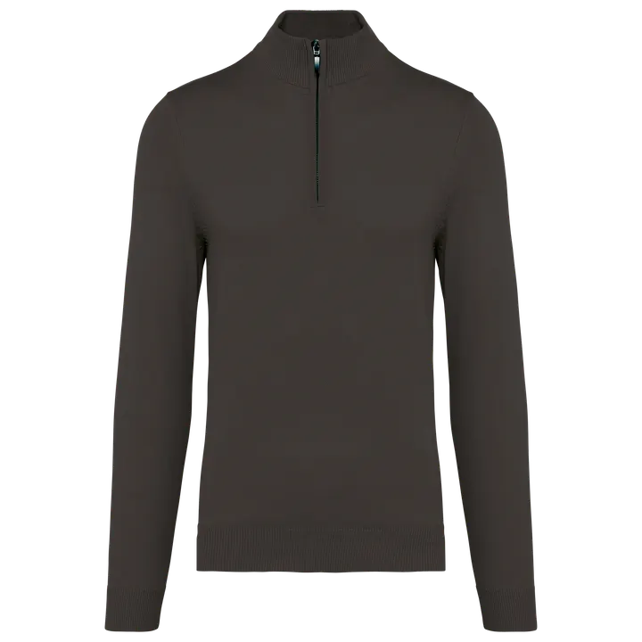 Pull 1/4 zip homme Dark Grey