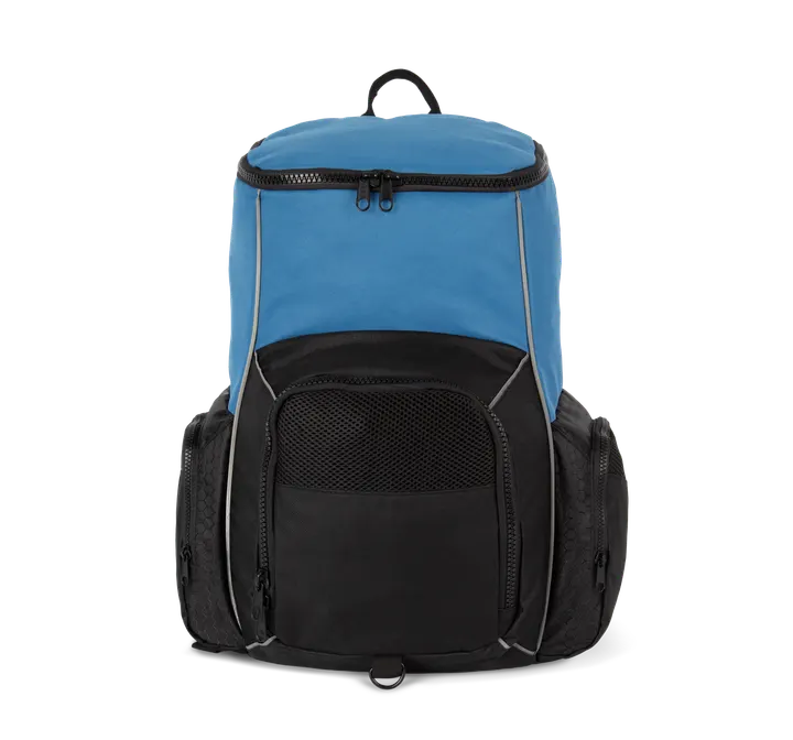 Sac à dos de sport recyclé avec porte-objets Light royal blue / Black
