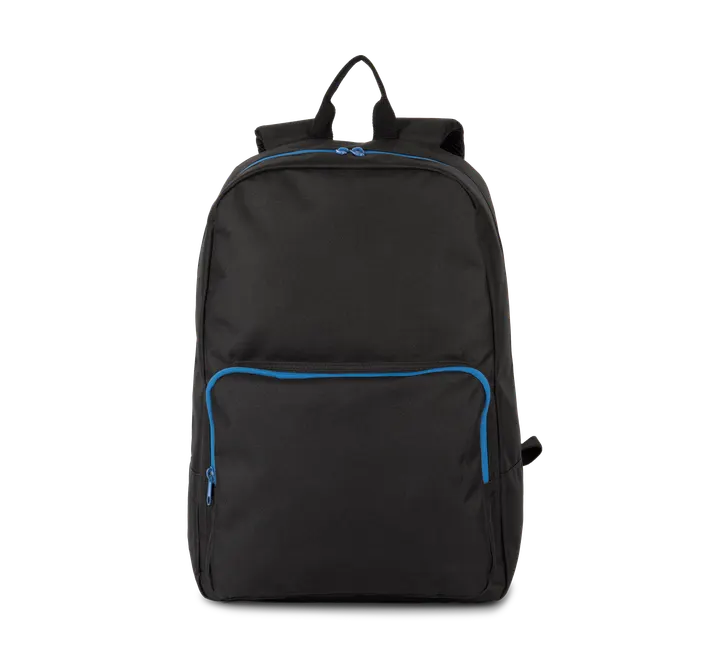 Sac à dos avec fermetures éclair contrastée Black / Royal Blue