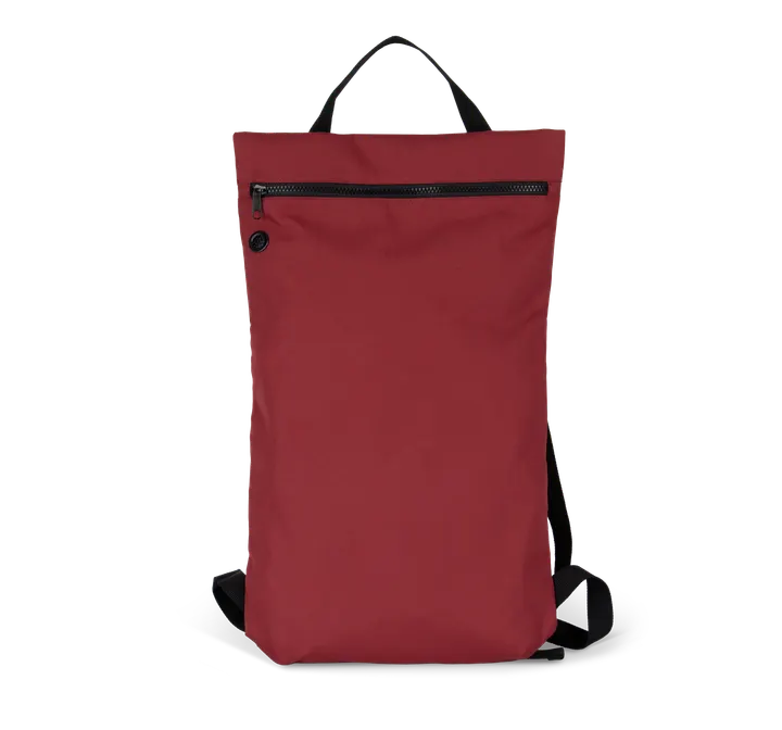 Flacher recycelter City-Rucksack Red Safran