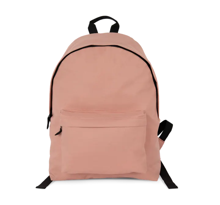 Sac à dos casual recyclé avec poche frontale Flamingo Pink