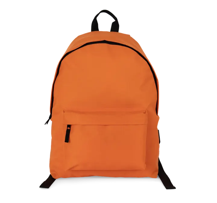 Sac à dos casual recyclé avec poche frontale Orange Zest