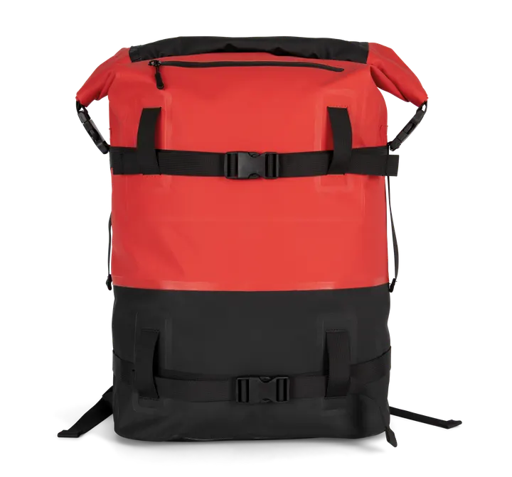 Wasserdichter Rucksack mit Kompressionsriemen Red / Black