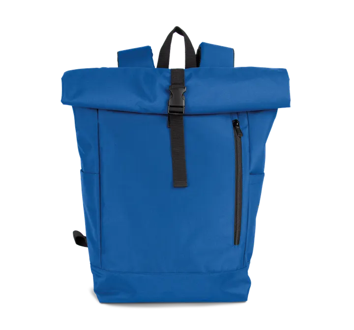 Lässiger Rucksack mit Roll-Top Lapis Blue