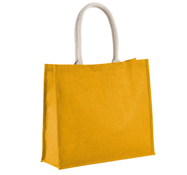 Sac de plage en jute Yellow