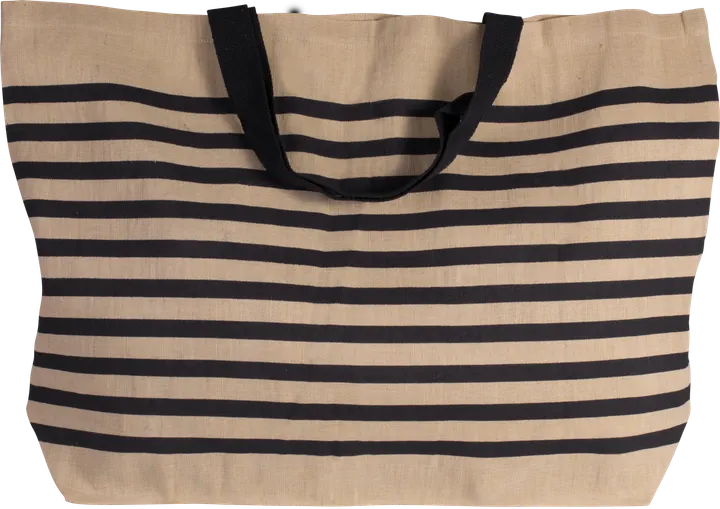 Grand sac fourre-tout en juco Natural / Navy