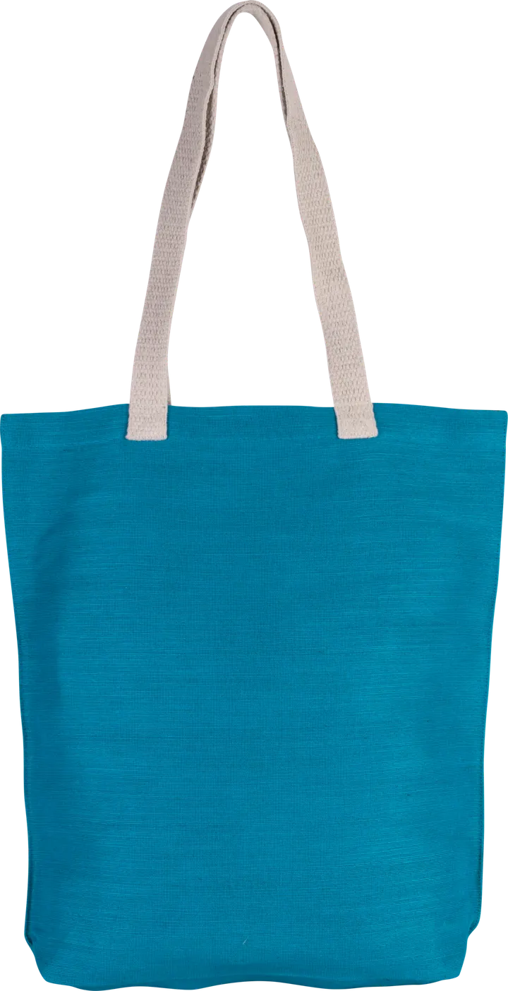 Sac shopping en juco Turquoise