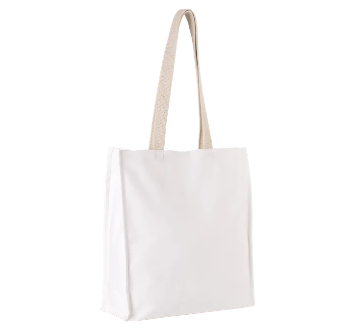 Shoppingtasche mit Seitenfalte White