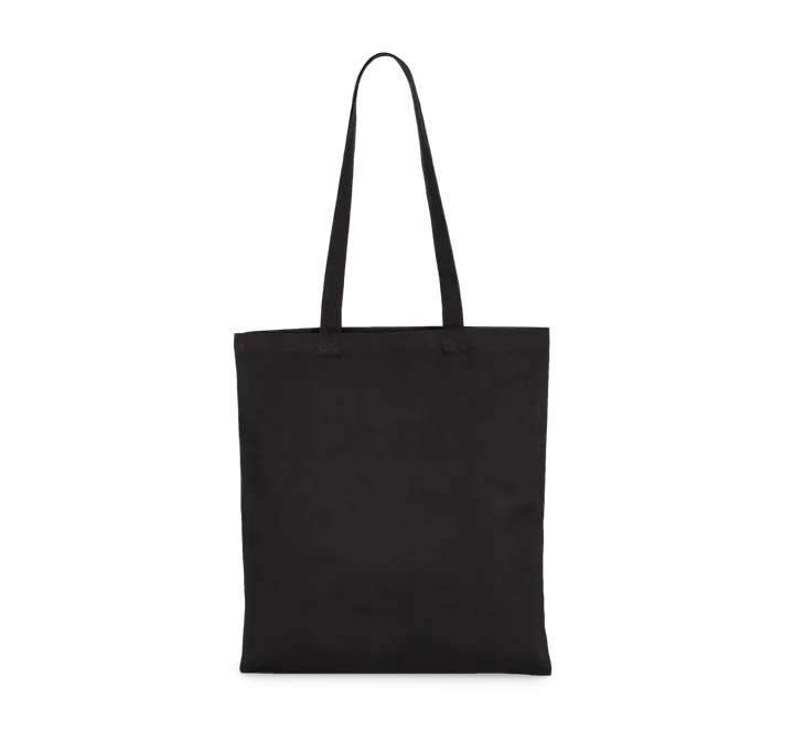 Klassische Shoppingtasche aus Bio-Baumwolle. Black