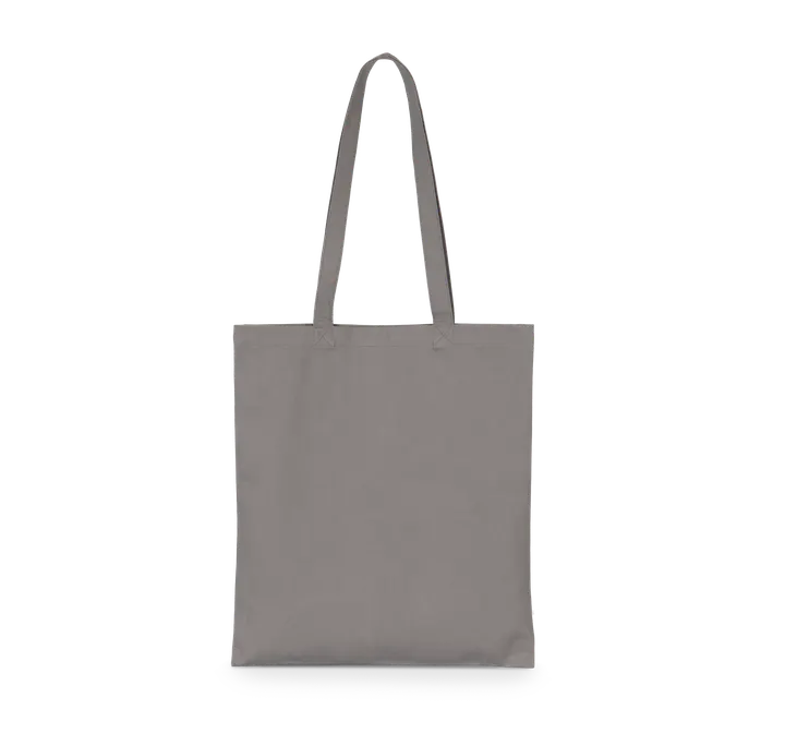 Klassische Shoppingtasche aus Bio-Baumwolle. Metal Grey