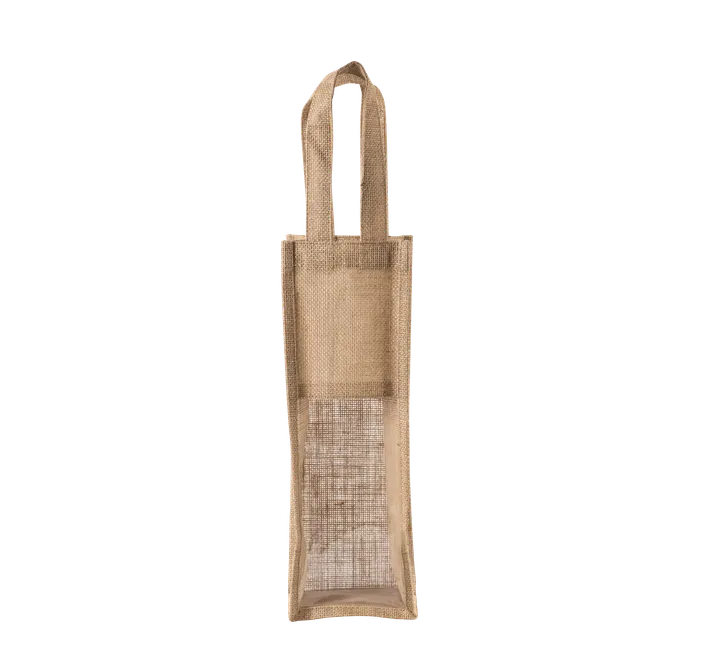 Jute-Flaschenbeutel Natural