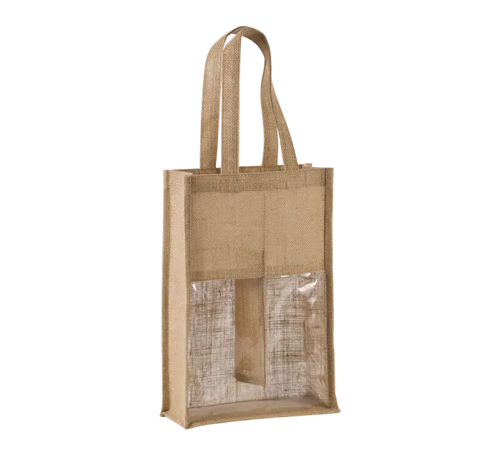 Jute-Flaschenbeutel Natural