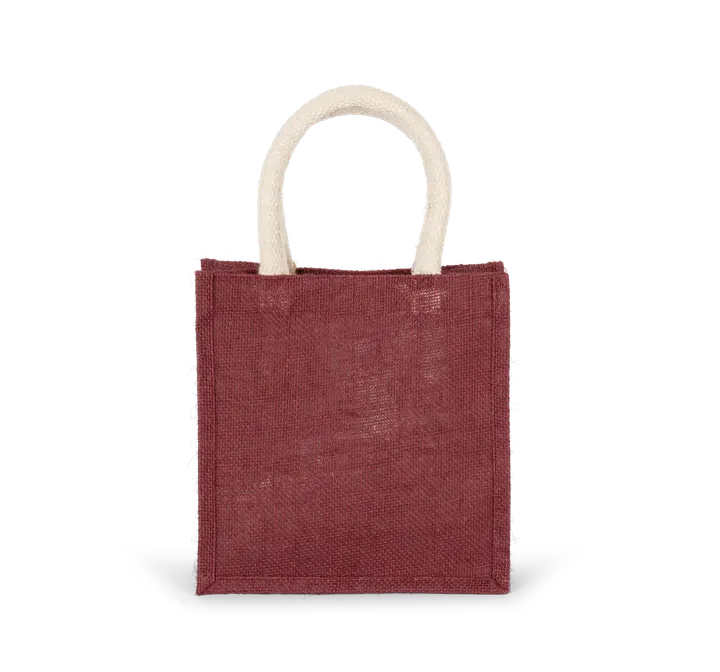 Jutetasche im Cabas-Stil Klein Light Rosewood