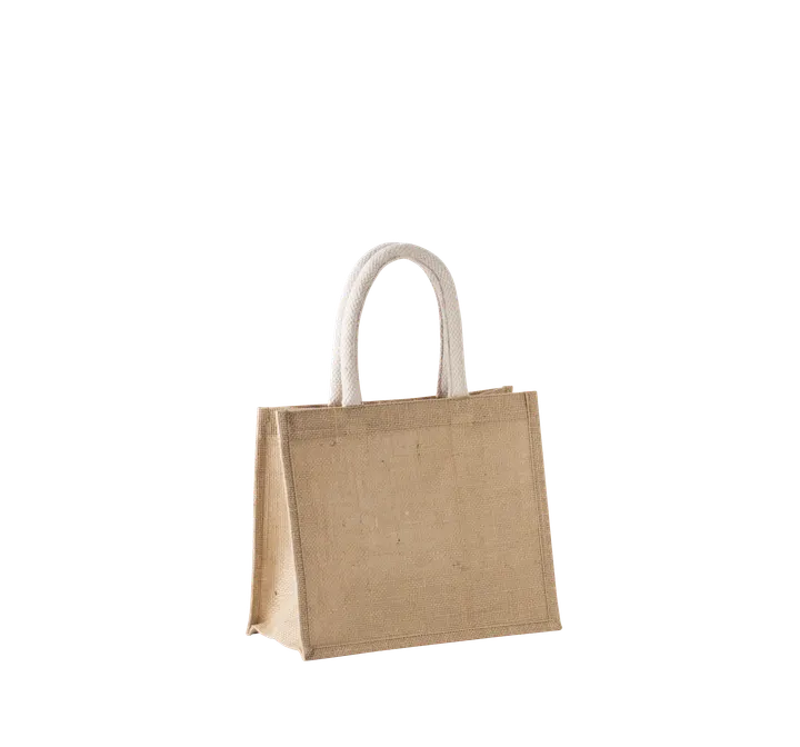 Jutetasche im Cabas-Stil Mittel Natural
