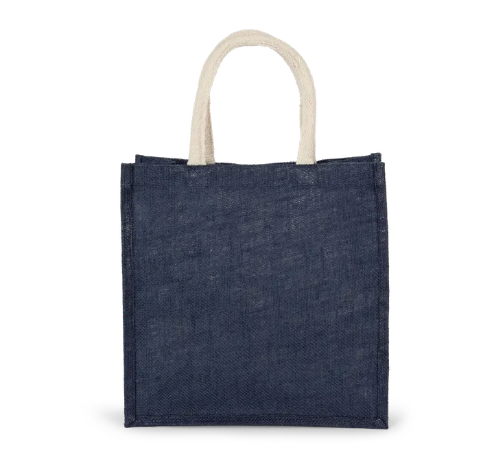 Sac style cabas en toile de jute - grand modèle Midnight Blue