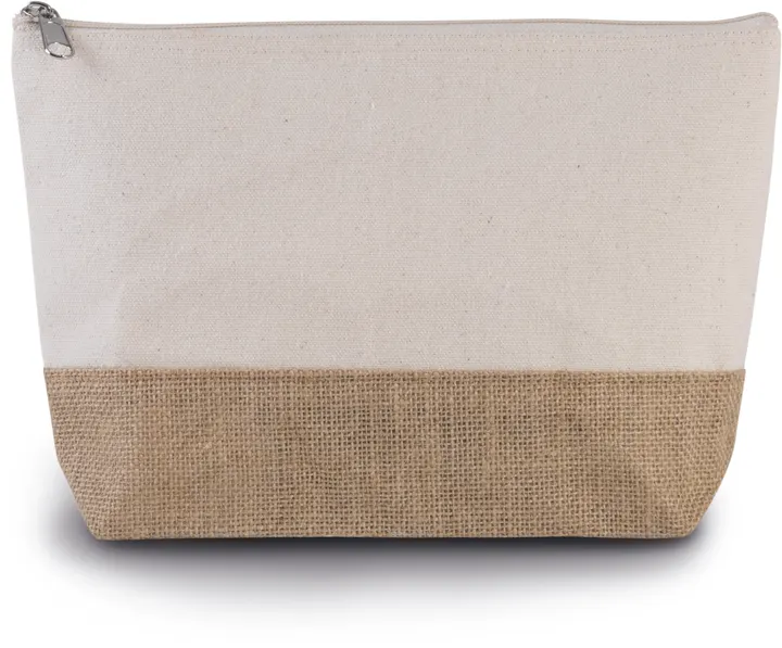 Pochette en toiles de coton et jute Natural
