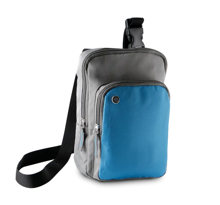 Kleine Umhängetasche Slate Grey / Aqua Blue