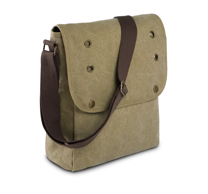 Mini-Reportertasche Vintage Khaki