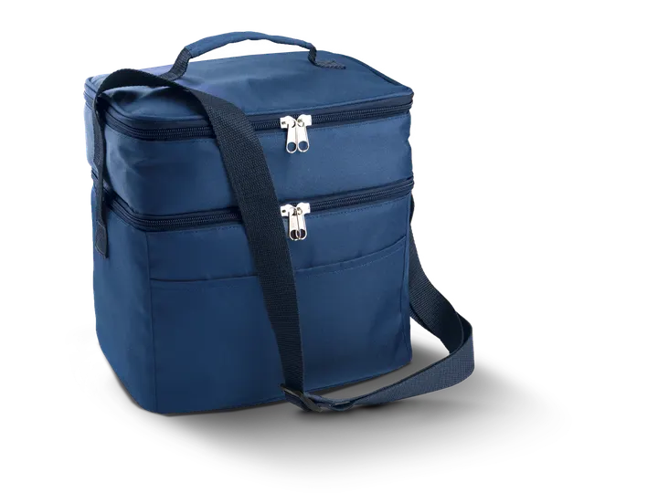 Schulter-Kühltasche mit zwei Fächern Navy