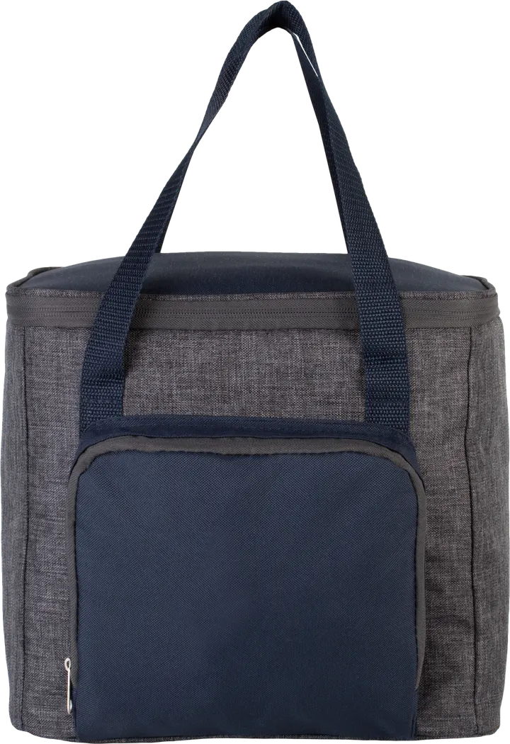 Kühltasche mit Reißverschlusstasche Dark Grey Heather / Navy