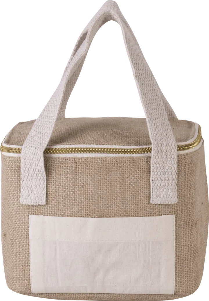 Kleine Kühltasche aus Jute Natural