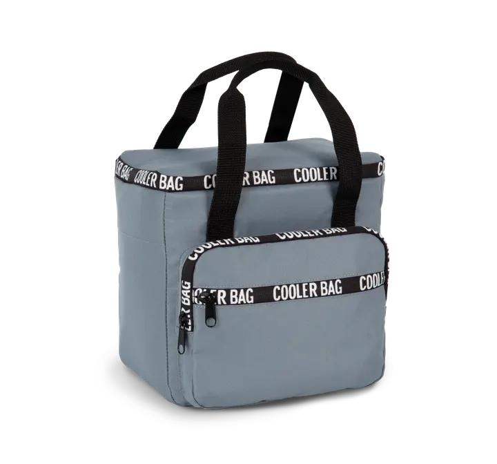 Sac isotherme recyclé avec poche frontale Whale Blue