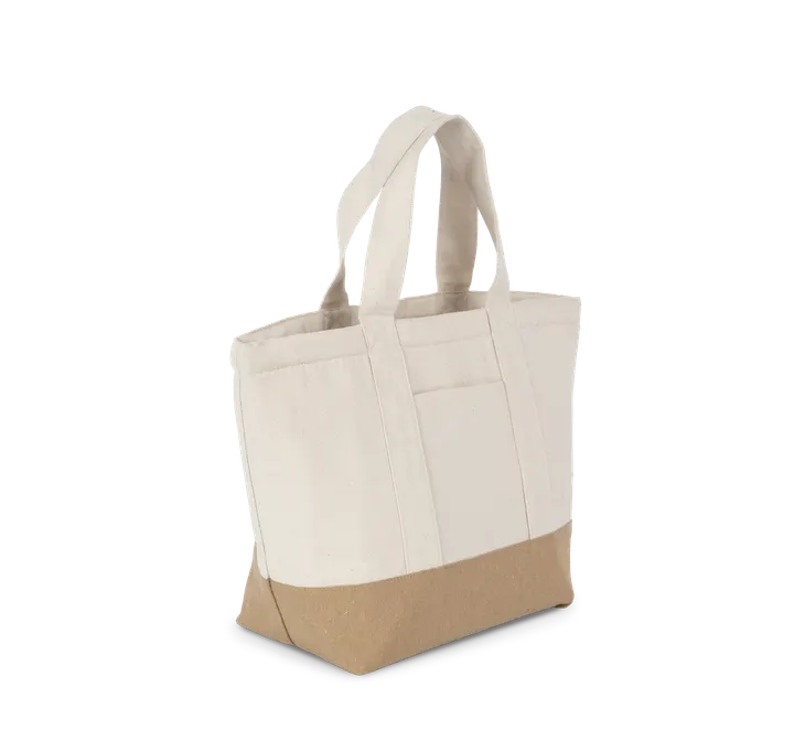 Sac shopping isotherme recyclé Ecume / Hemp