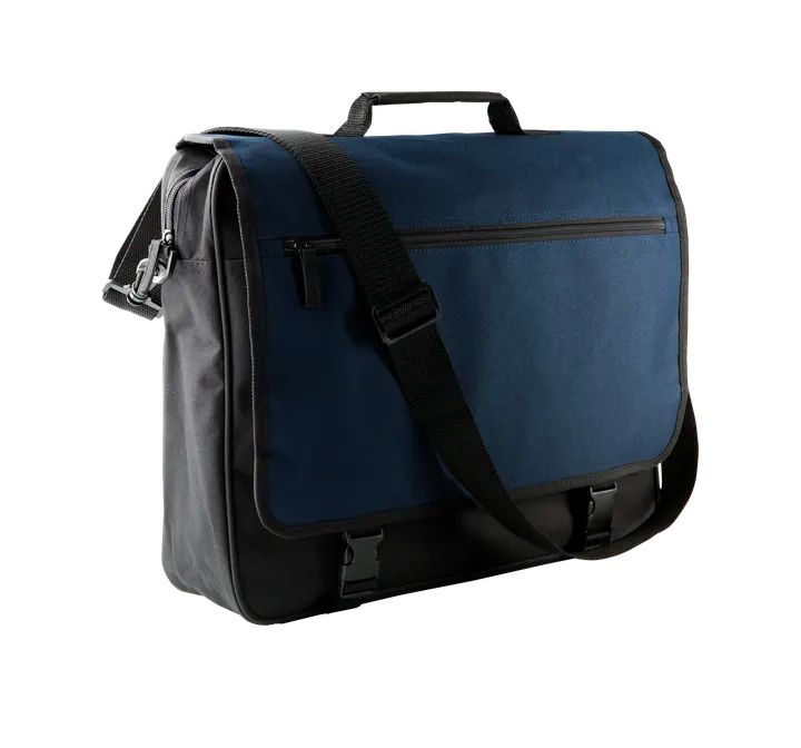 Dokumententasche mit Frontklappe Black / Navy
