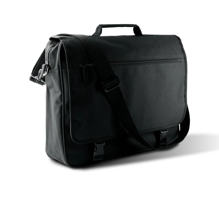 Dokumententasche mit Frontklappe Black