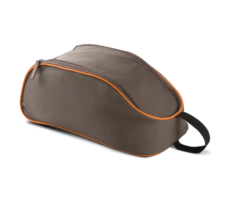 Schuhtasche Capuccino / Orange
