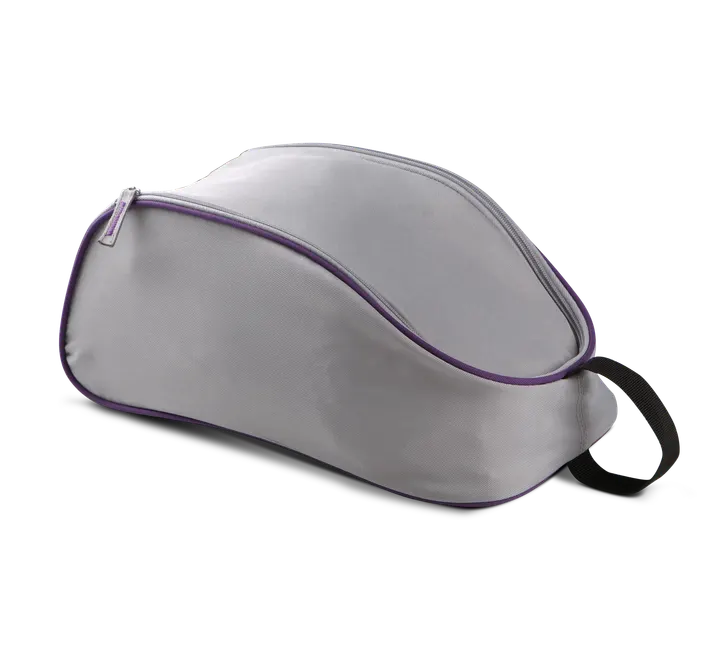 Schuhtasche Light Grey / Purple