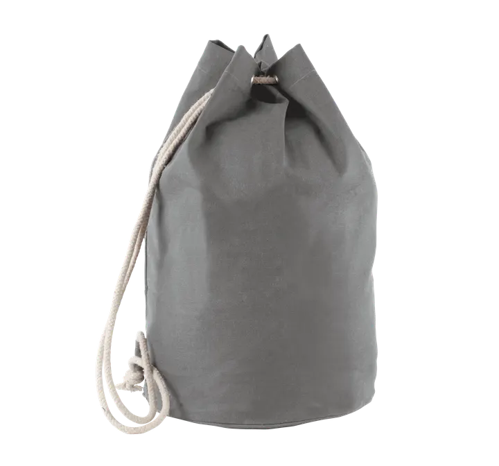 Seesack aus Baumwolle. Mit Kordelzug Grey