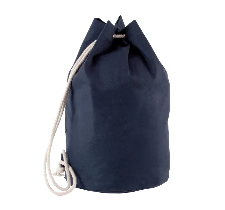 Seesack aus Baumwolle. Mit Kordelzug Navy