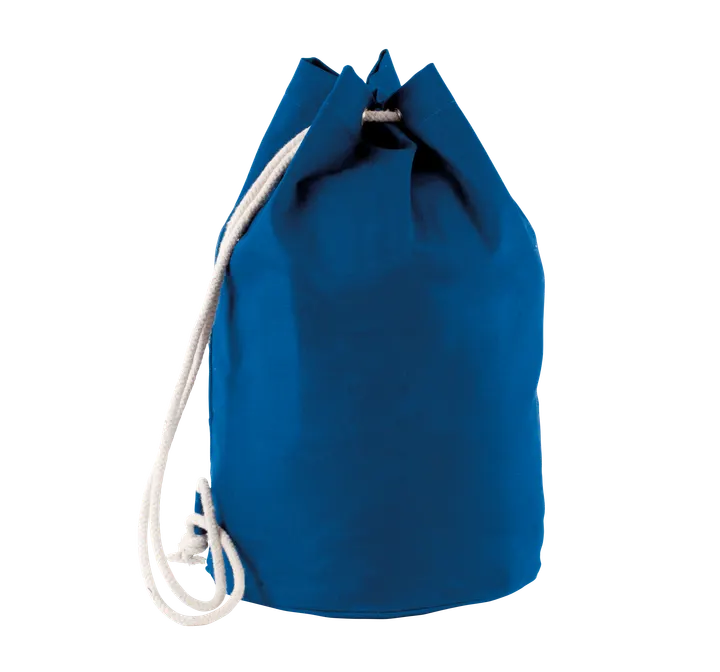 Seesack aus Baumwolle. Mit Kordelzug Royal Blue