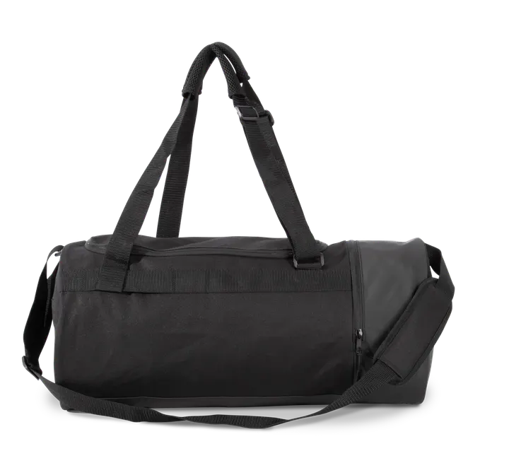 Schlauchförmige Sporttasche mit separatem Schuhfach Black