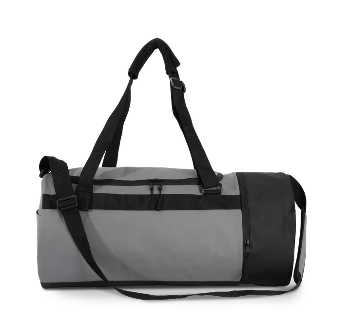Schlauchförmige Sporttasche mit separatem Schuhfach Dark Cool Grey / Black