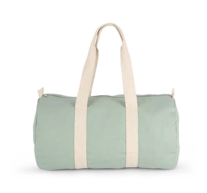 Sac fourre-tout en toile de coton Sage / Natural