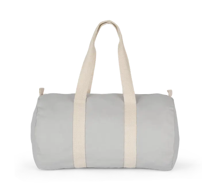 Sac fourre-tout en toile de coton Snow Grey / Natural