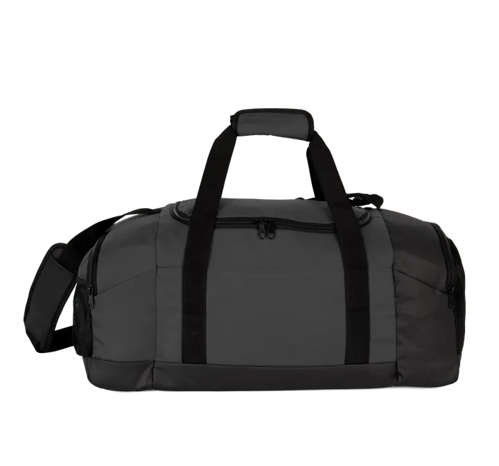 Sac de sport recyclé avec double compartiment latéral Black
