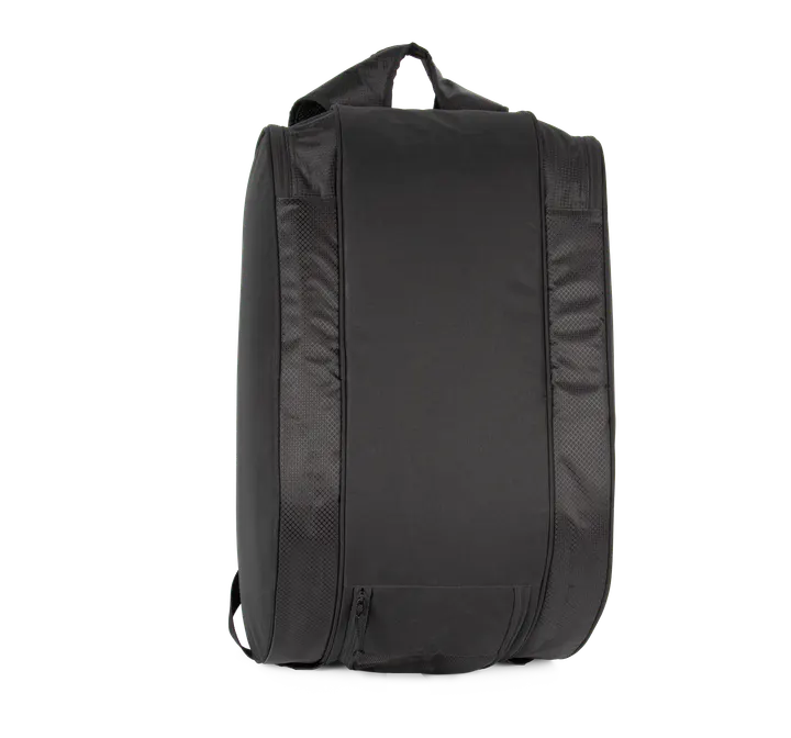 Recycelter Padel-Rucksack mit doppeltem Schlägerfach Black