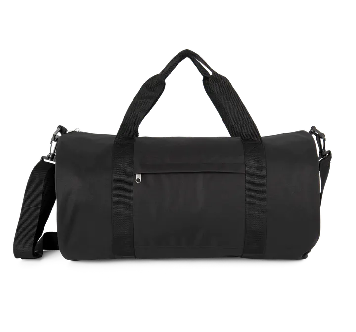 Recycelte Schlauchtasche mit Frontfach Black