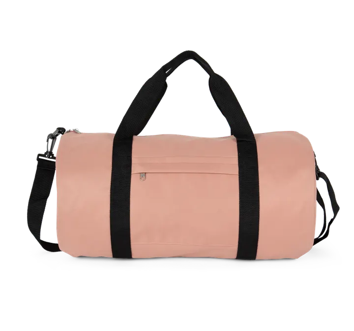Recycelte Schlauchtasche mit Frontfach Flamingo Pink