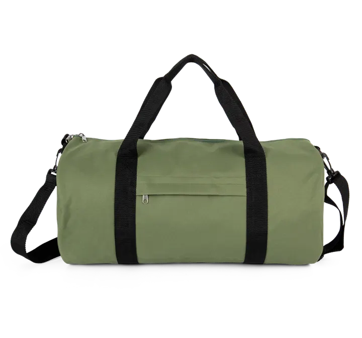 Recycelte Schlauchtasche mit Frontfach Matcha Green