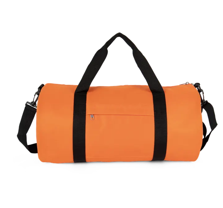 Recycelte Schlauchtasche mit Frontfach Orange Zest