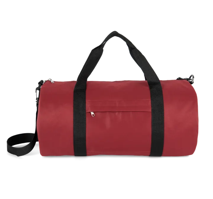 Recycelte Schlauchtasche mit Frontfach Red Safran