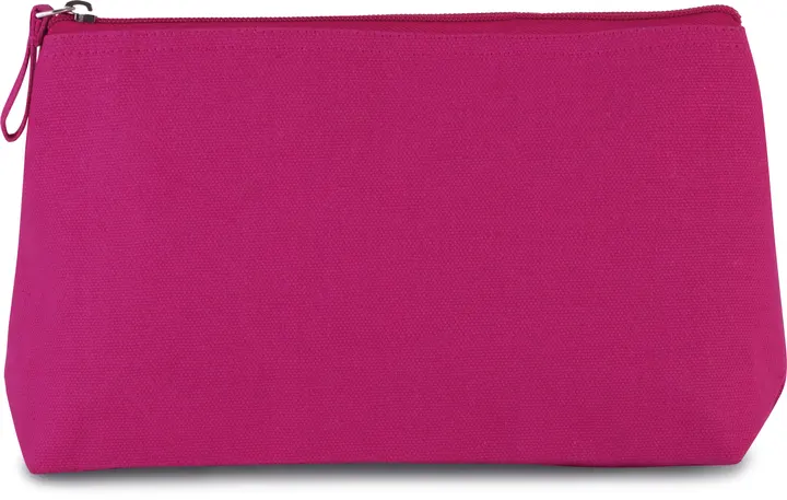 Kulturbeutel aus Baumwolle Fuchsia