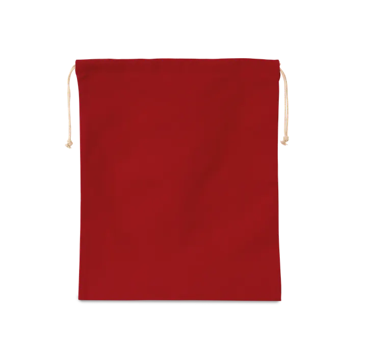 Baumwolltasche mit Kordelzug Cherry Red