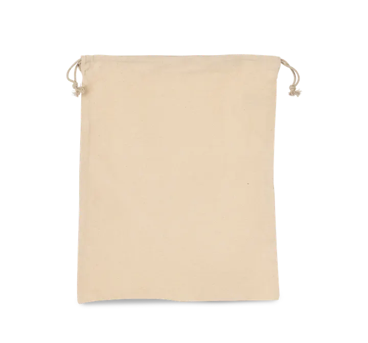 Baumwolltasche mit Kordelzug Natural