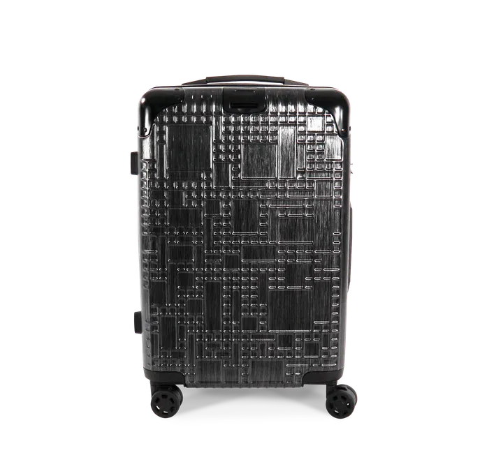 Trolley-Kabinentasche „Geoline“ mit vier multidirektionalen Rädern Black